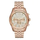 Michael Kors Men's Watch Lexington Chronograph Gold Rose - MK8580